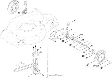 toro super recycler lawn mower parts|20381 toro parts diagram.